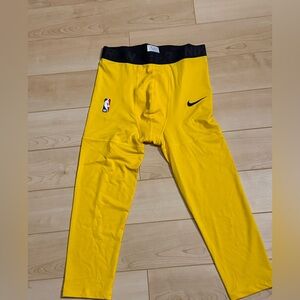 Nike NBA Pro Yellow Compression Shorts